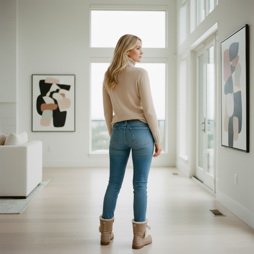 Rollkragen Cashmere – Beige (100% Cashmere)