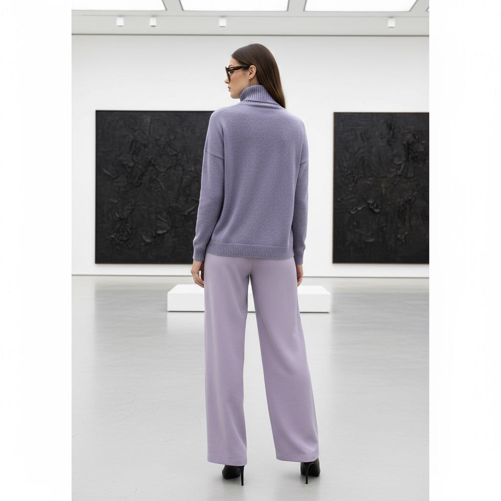 Dolcevita Oversize – Glicine  (100% Cashmere)