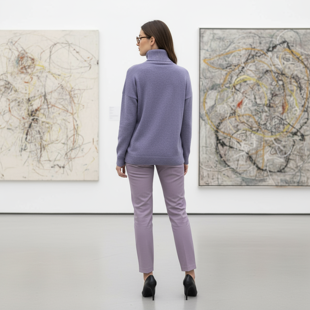 Dolcevita Oversize – Glicine  (100% Cashmere)