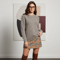 Aran Cashmere Pullover – Tortora  (100% Cashmere)