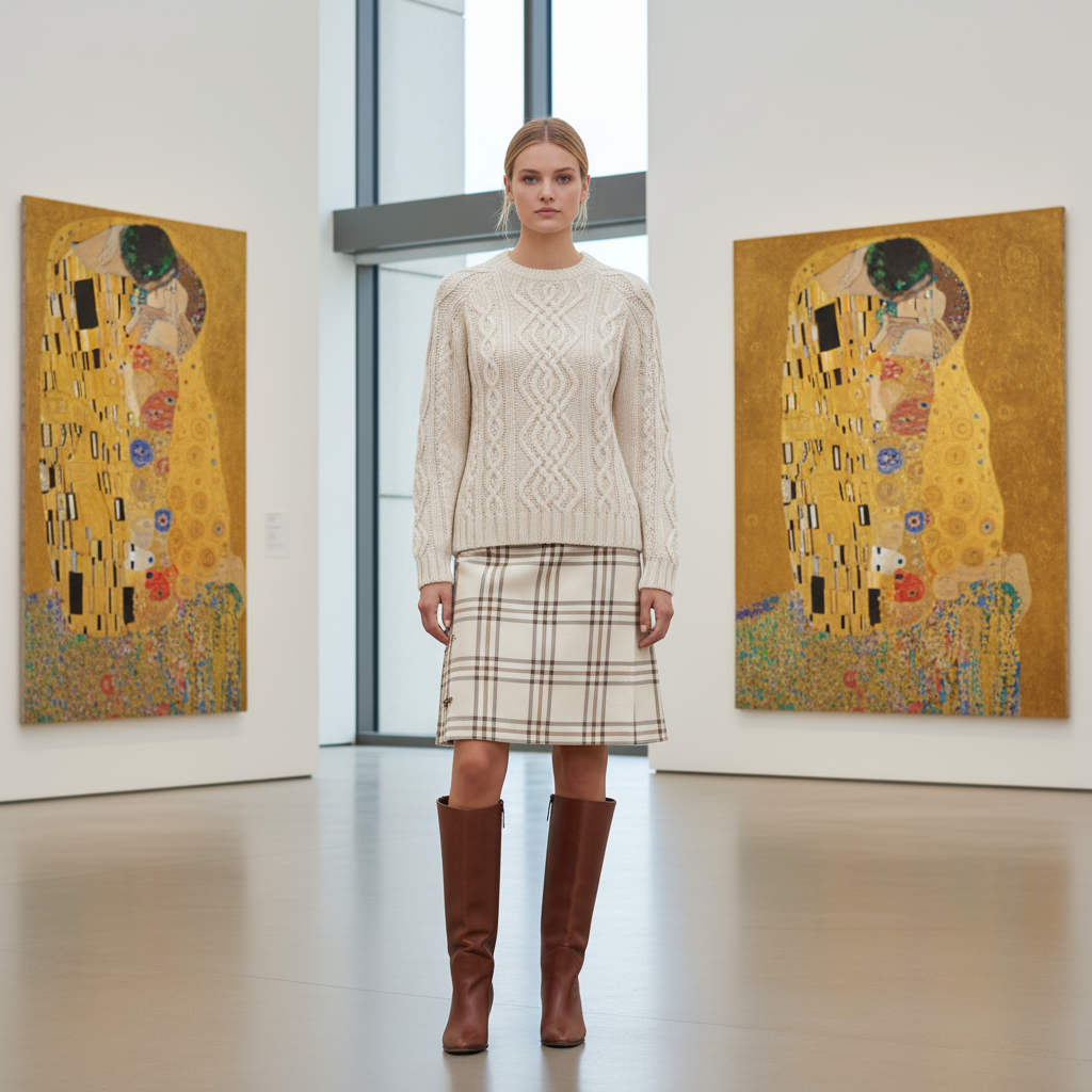 Aran Cashmere Pullover – Panna (100% Cashmere)