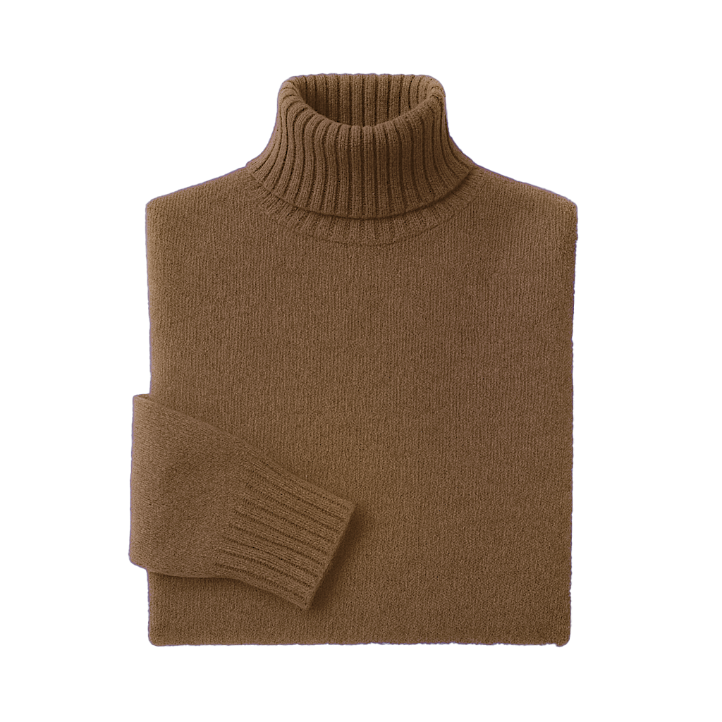Linére Linen & Cashmere Boutique – Cashmere Rollkragenpullover Camel