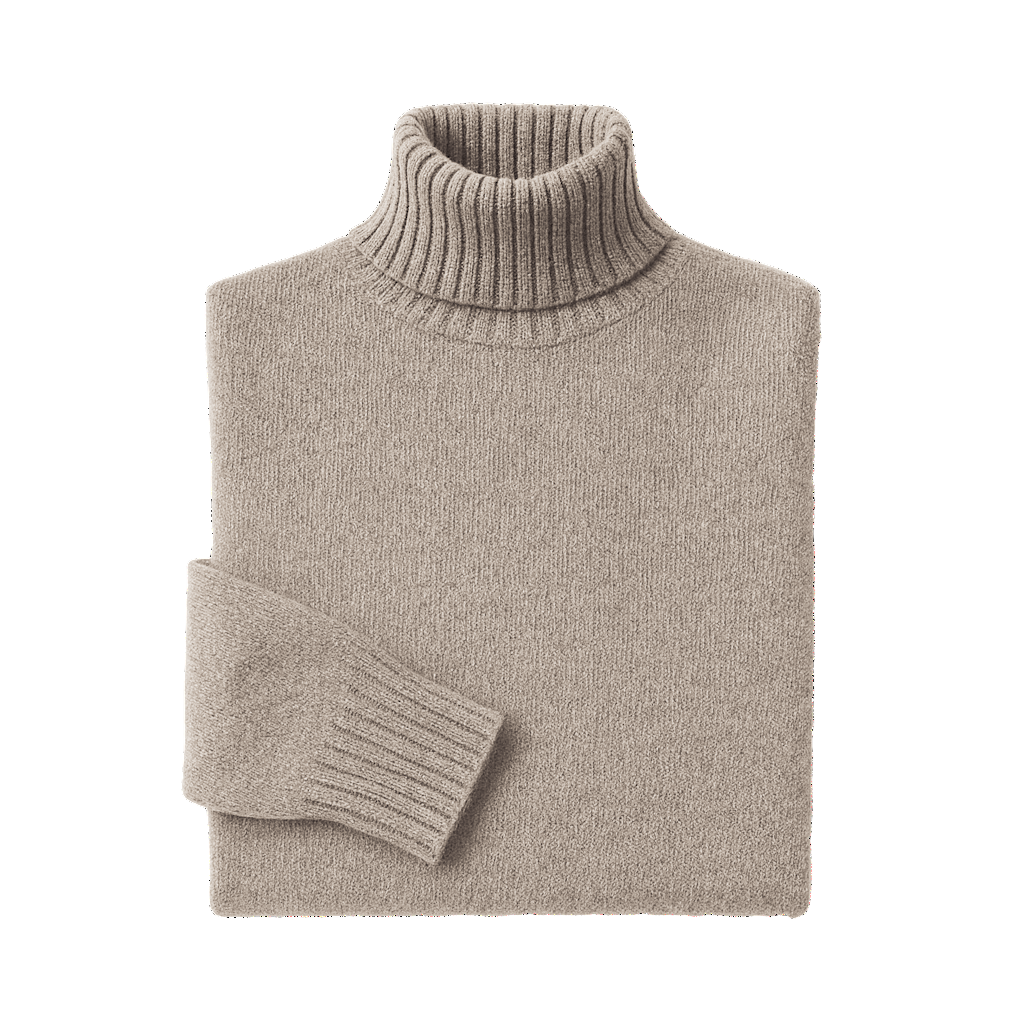 Rollkragen Cashmere – Beige (100% Cashmere)