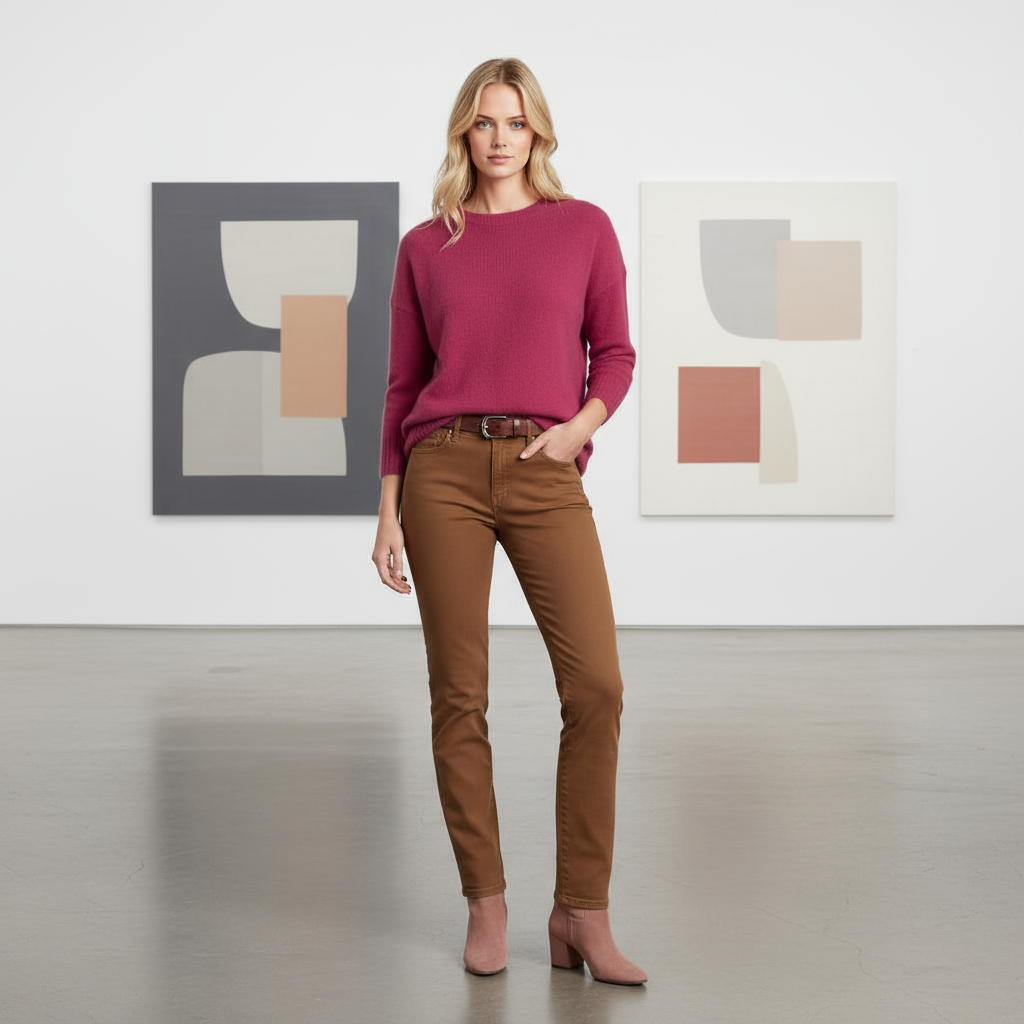 Oversize Cashmere Pullover – Fuxia (100% Cashmere)