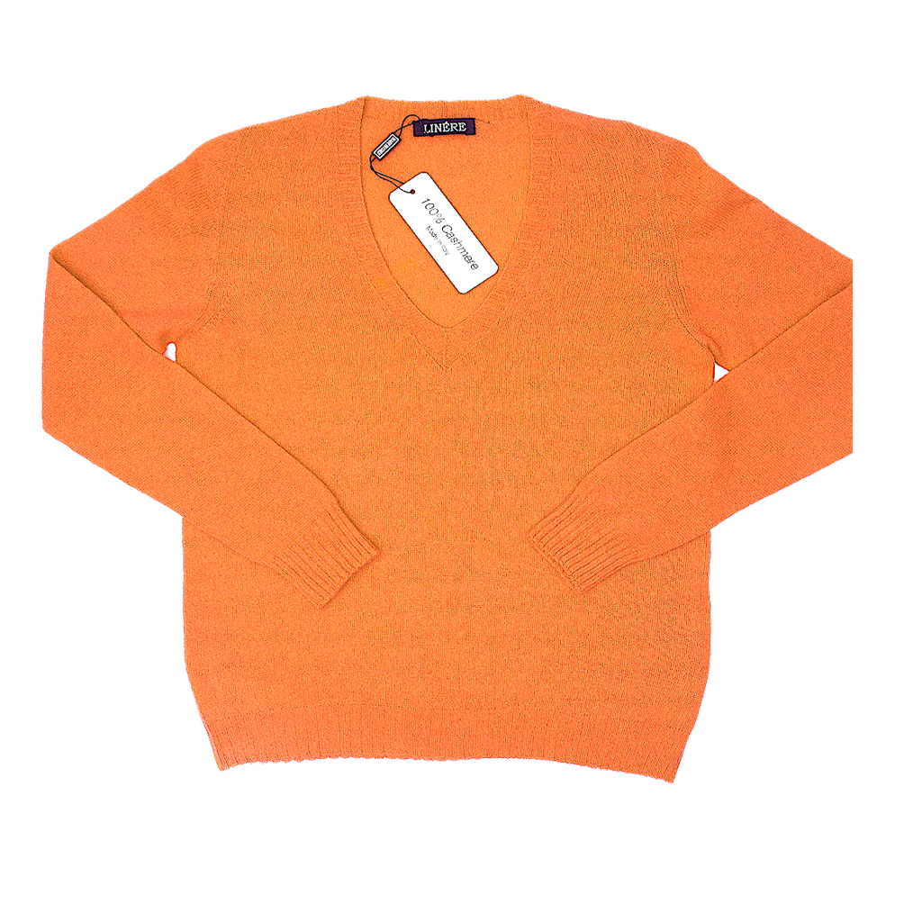 V-Neck Ultralight – Zucca (100% Cashmere)