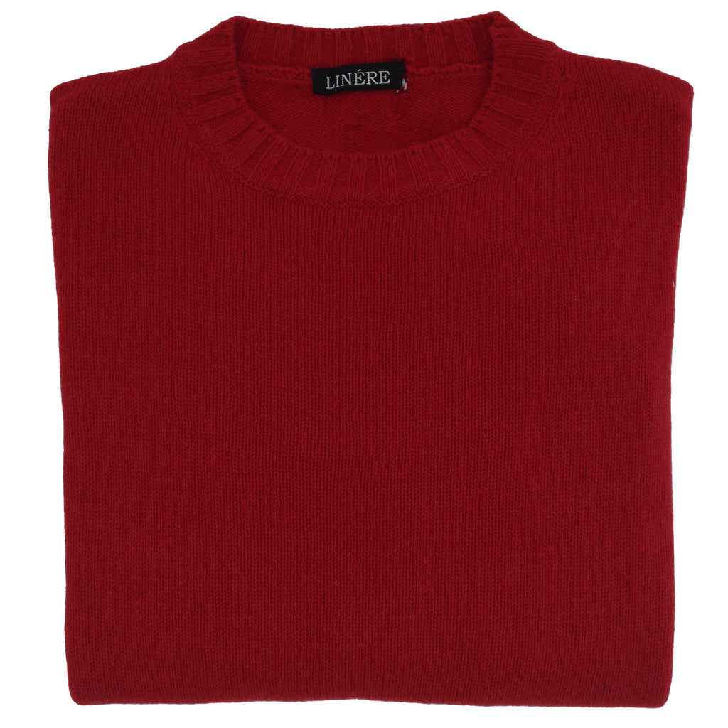 Rundhals Cashmere – Rosso (100% Cashmere)