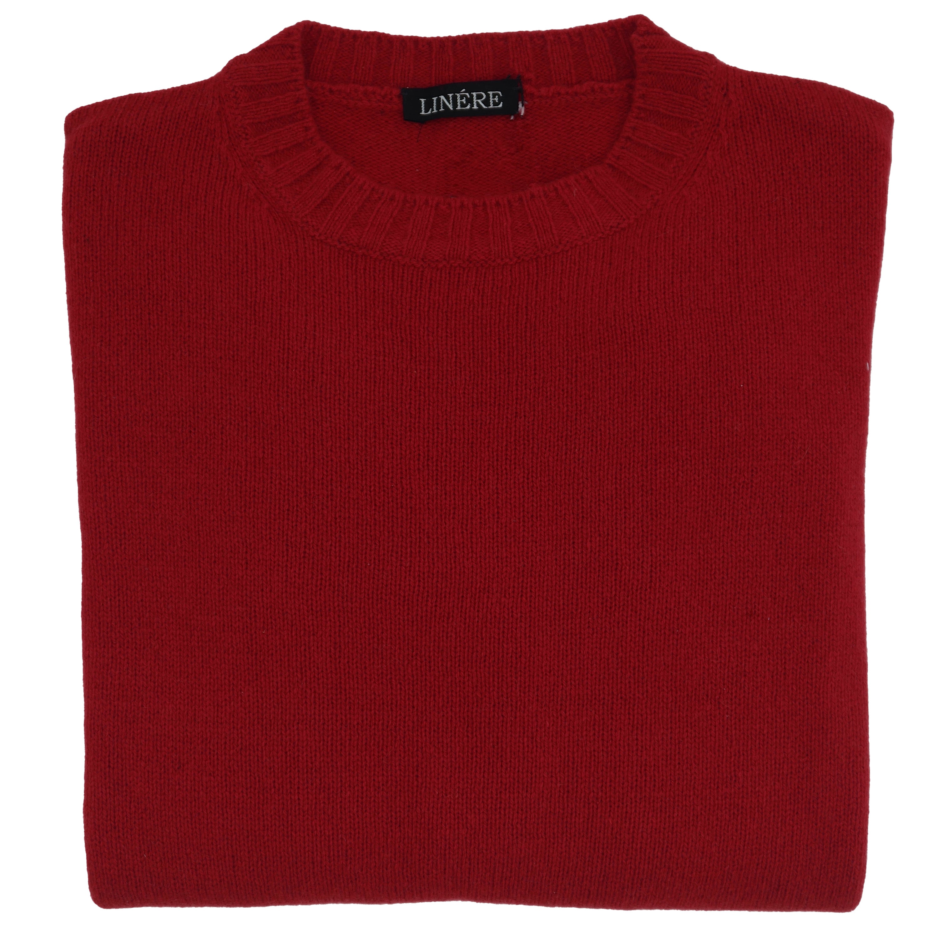 Rundhals Cashmere – Rosso (100% Cashmere)