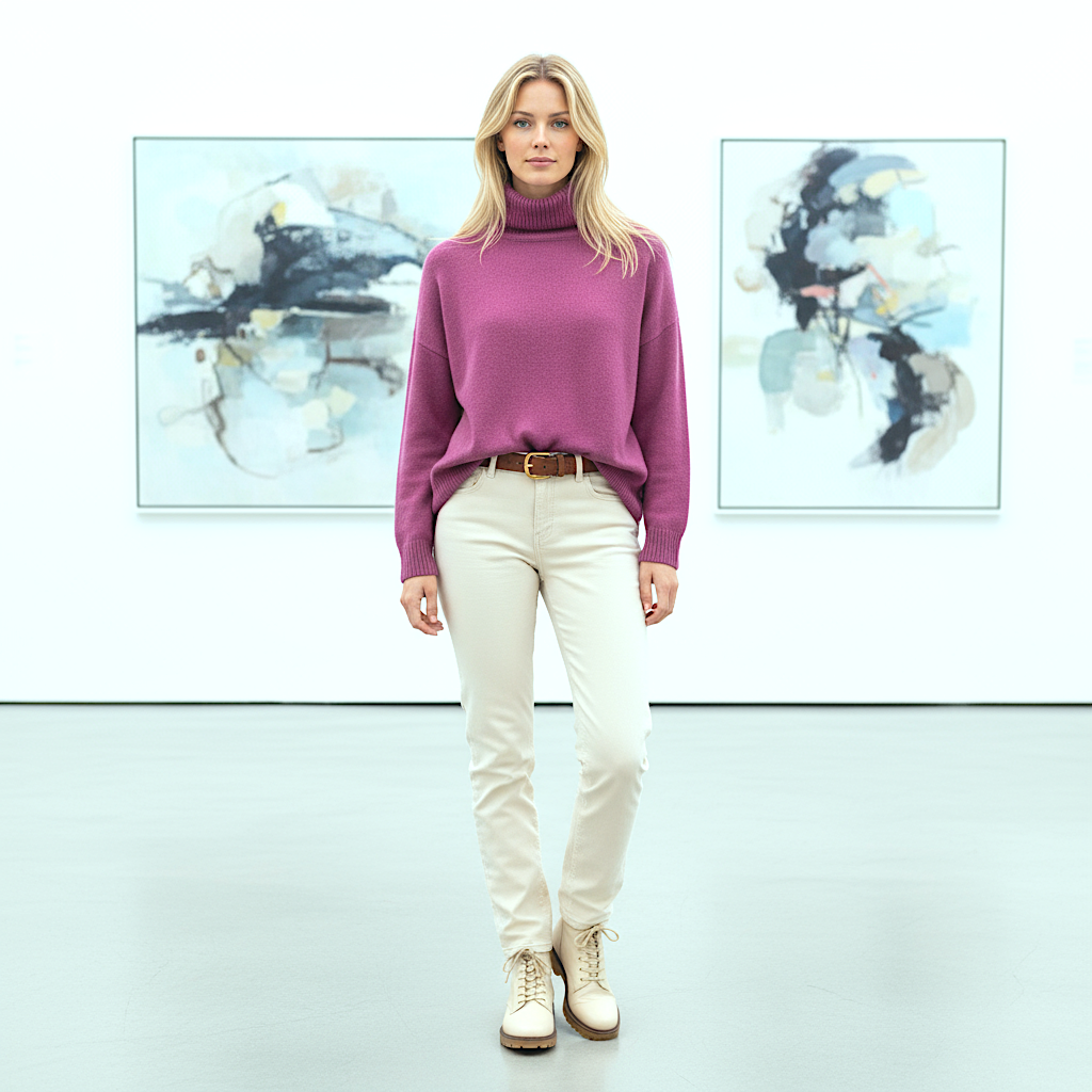 Dolcevita Oversize – Malva (100% Cashmere)