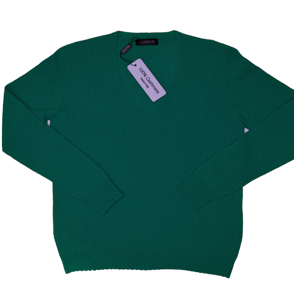 V-Neck Ultralight – Bottiglia (100% Cashmere)