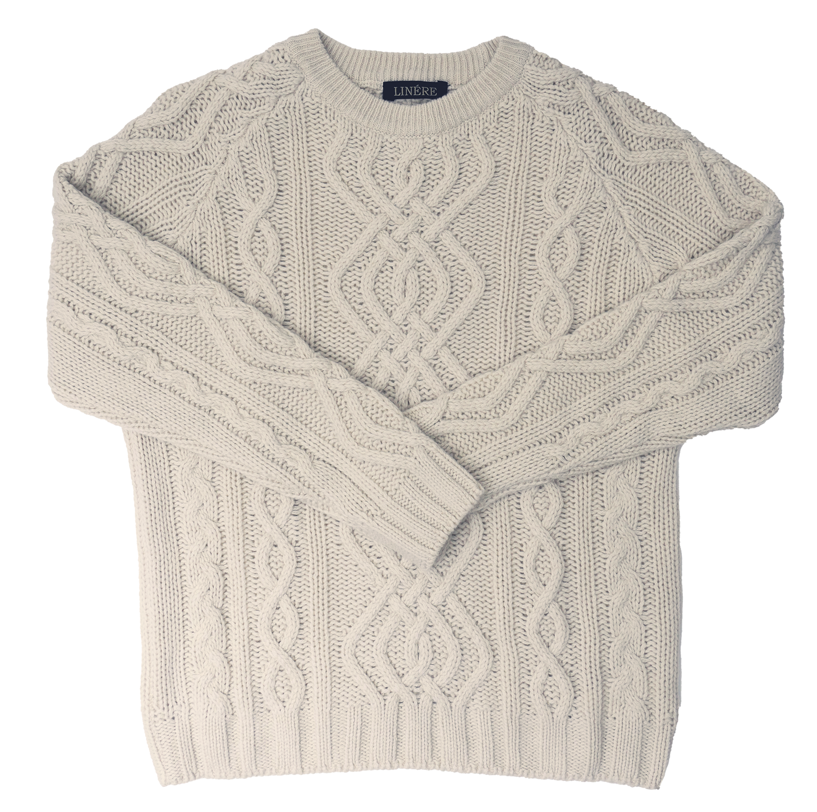 Aran Cashmere Pullover – Panna (100% Cashmere)