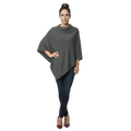 Poncho Cashmere – Grigio Perla (100% Cashmere)